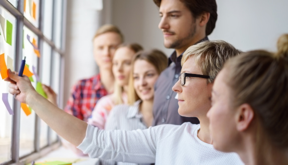 Team Post-Its Scrum Change Kommunikation